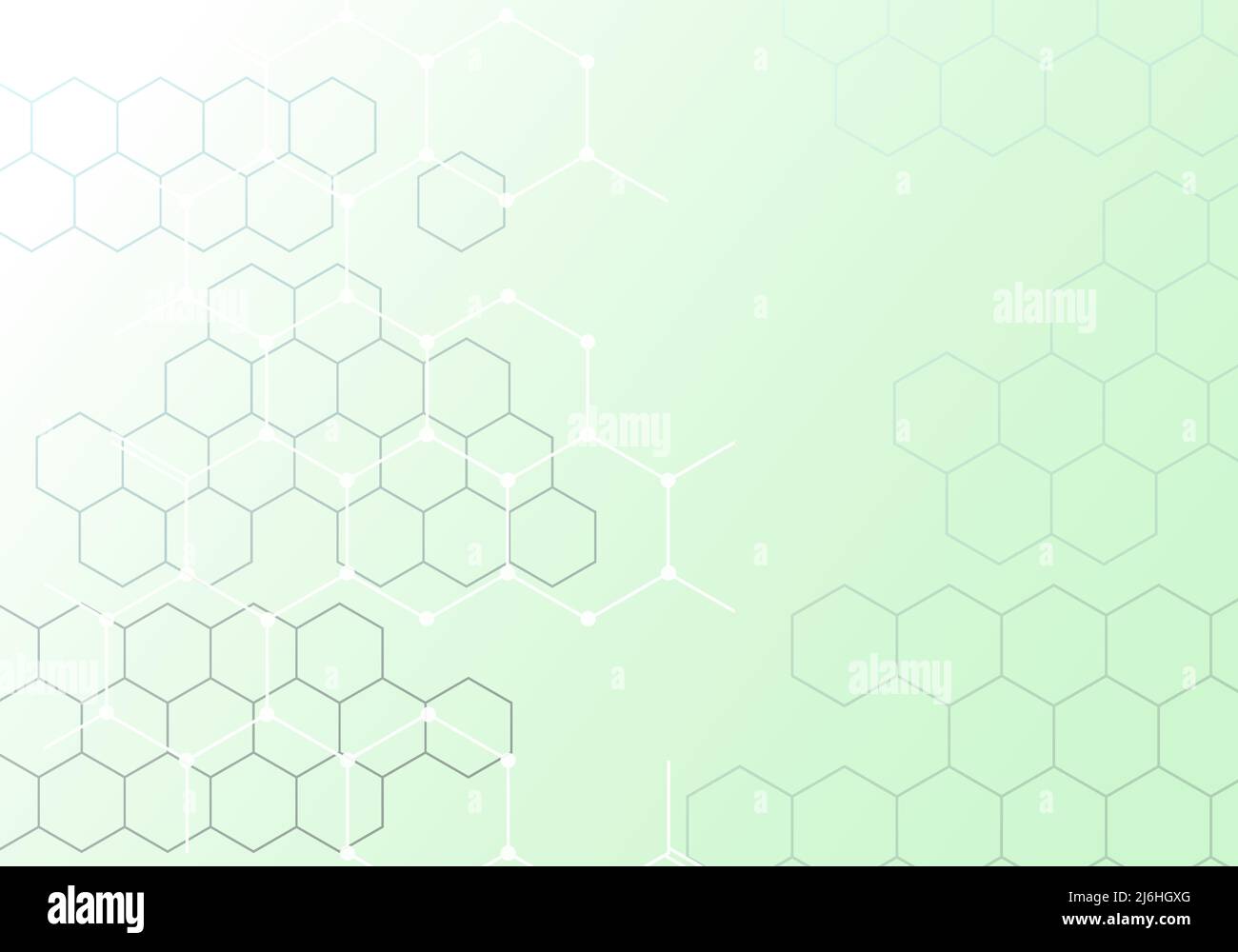 Vector abstract geometric shape with hexagons molecule connect Stock Vector