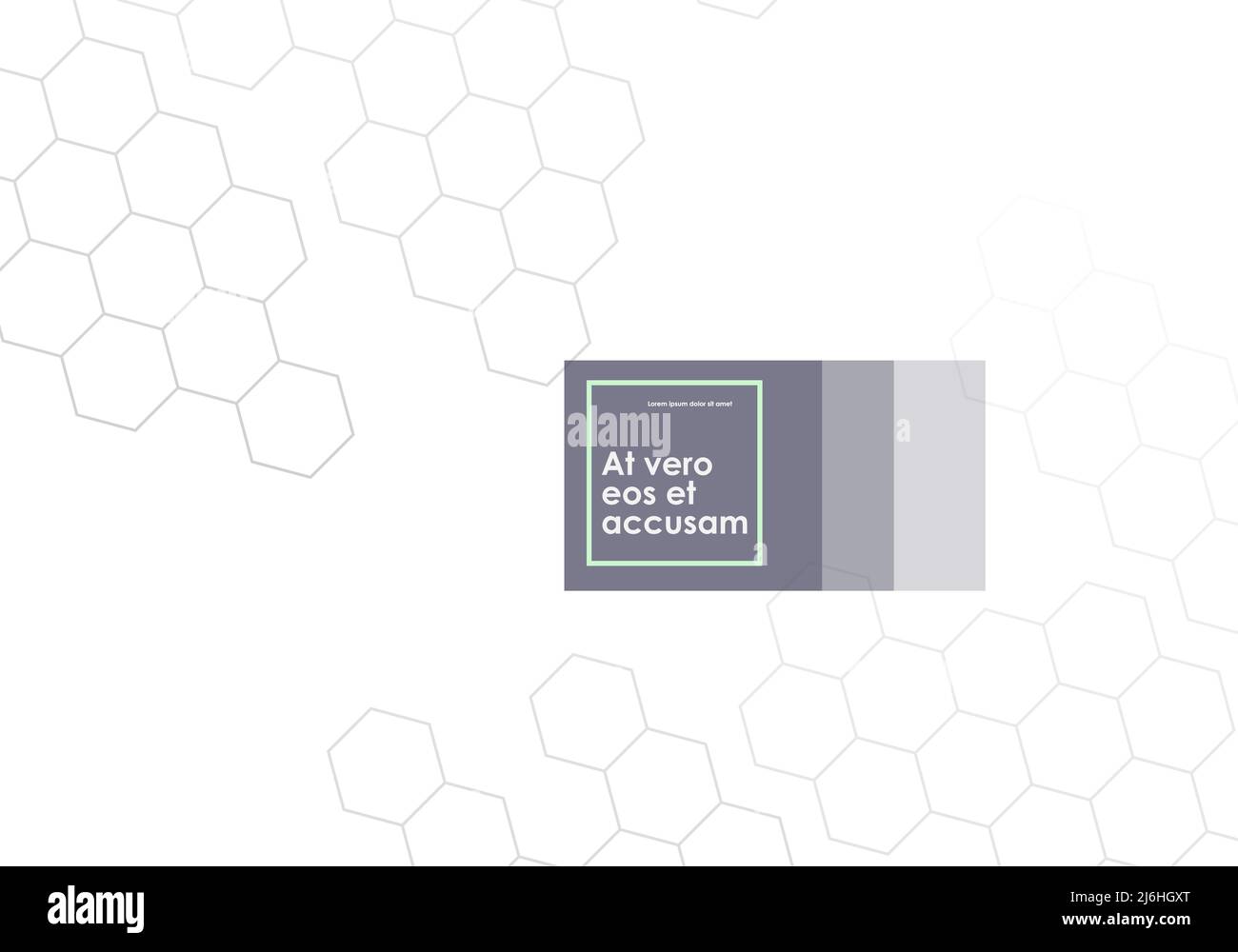Vector abstract geometric shape with hexagons molecule connect Stock Vector