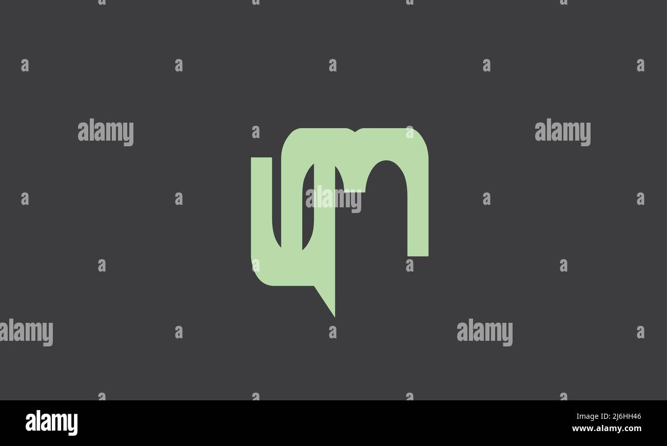 Alphabet letters Initials monogram logo Stock Vector