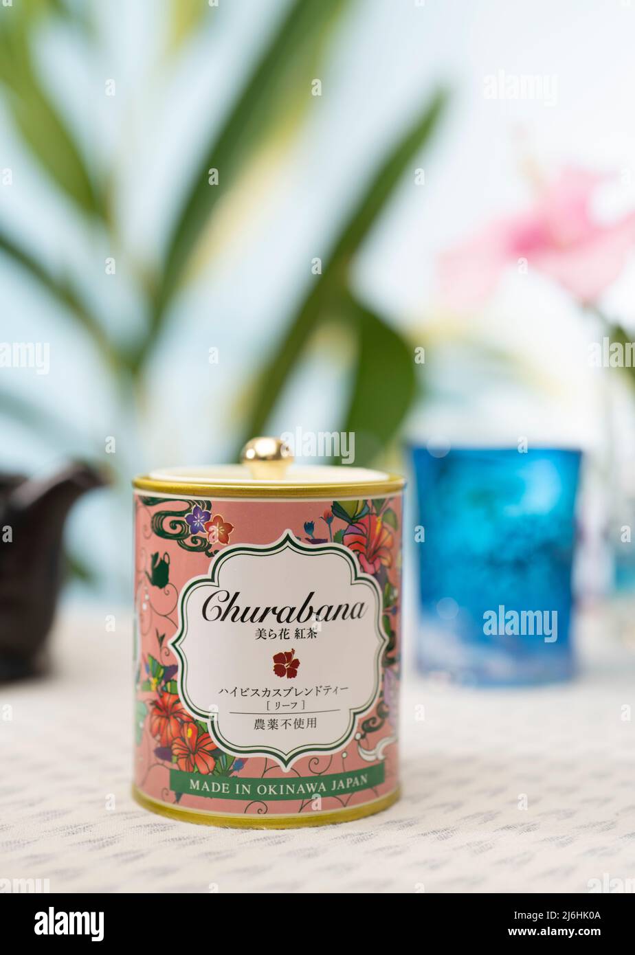 Churabana a brand of Okinawan herbal teas grown without pesticides. A