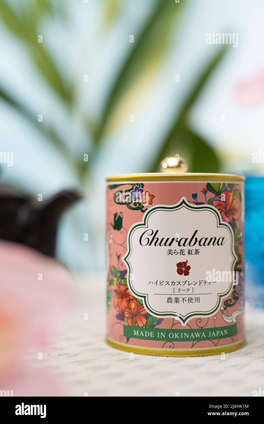Churabana a brand of Okinawan herbal teas grown without pesticides. A