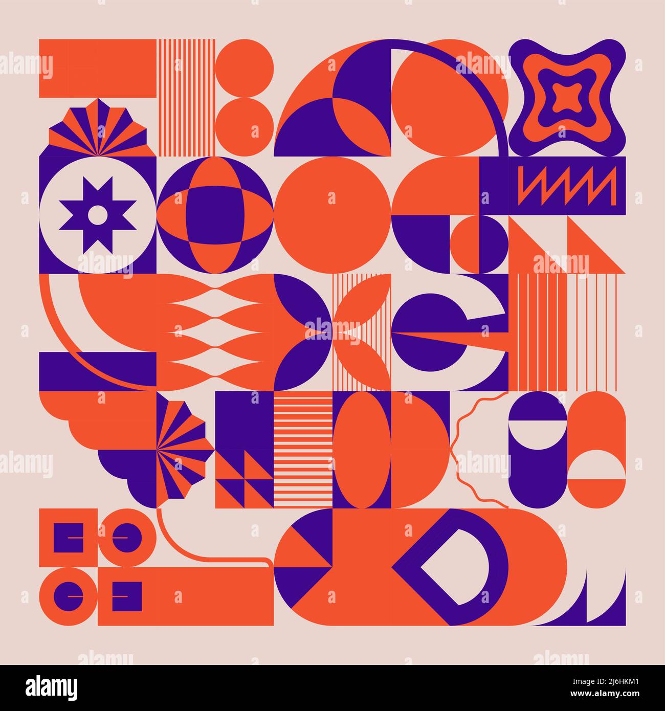 Decorative Art inspired by Mid Century movement design made with