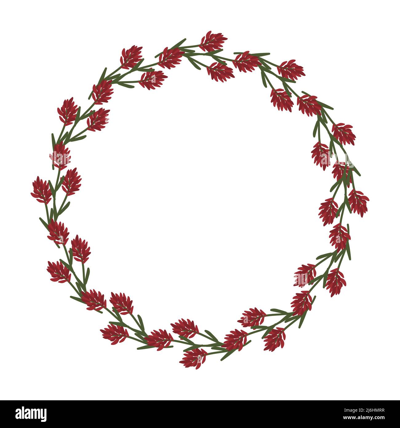 Decorative frame with vector flowers Stock Vector Image & Art - Alamy