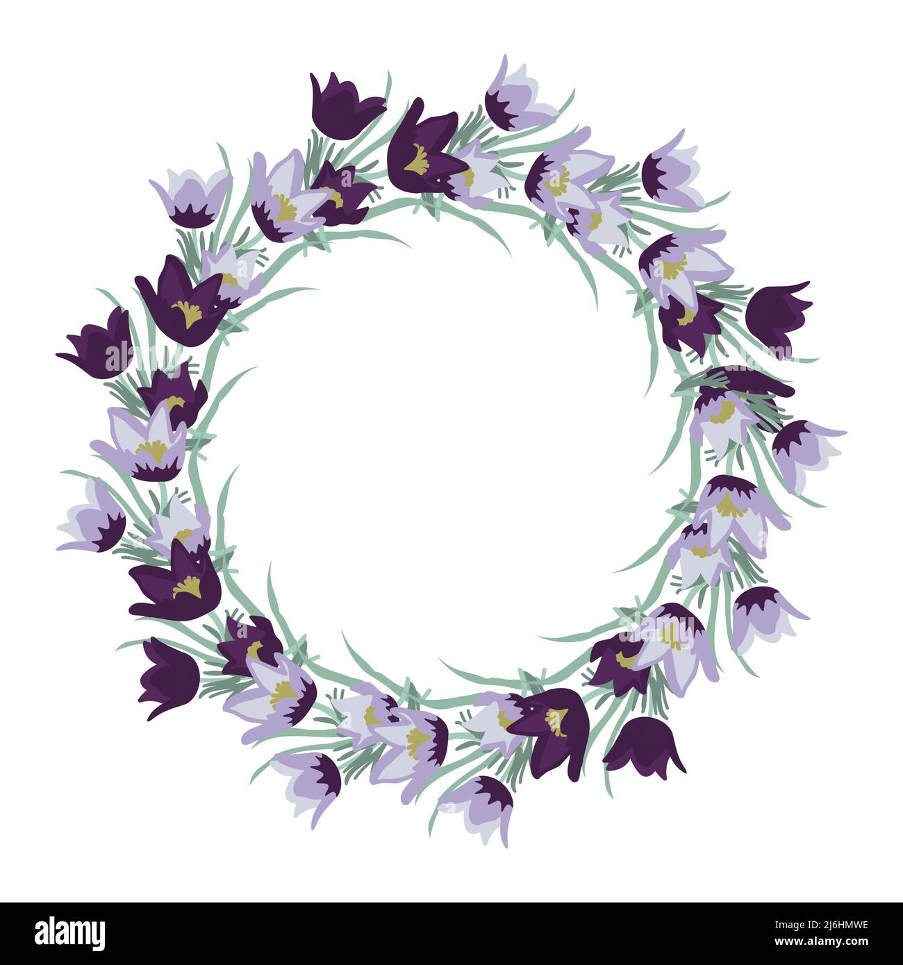 Decorative vector simple floral frame Stock Vector Image & Art - Alamy