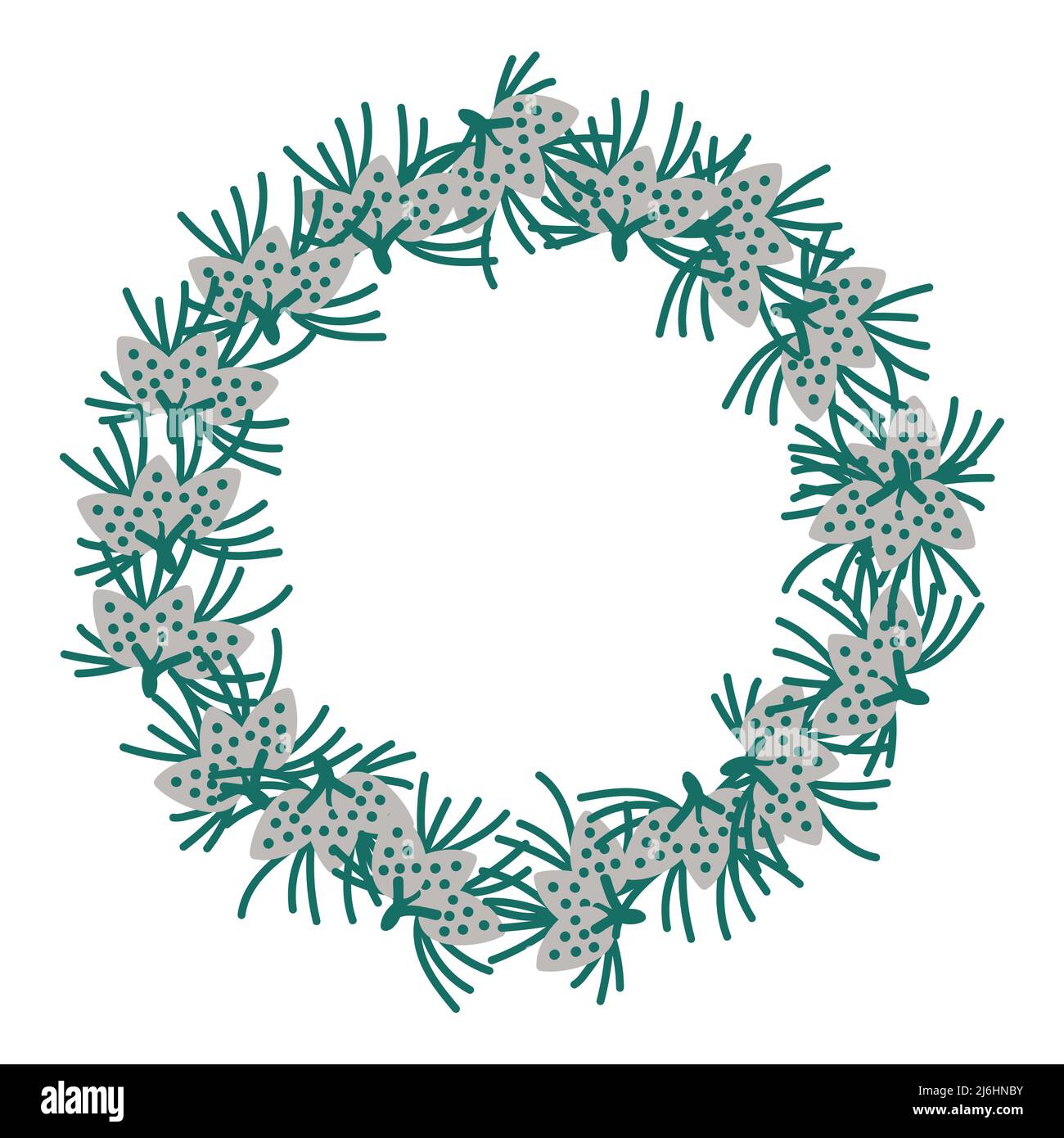 Simple vector floral decorative frame Stock Vector Image & Art - Alamy