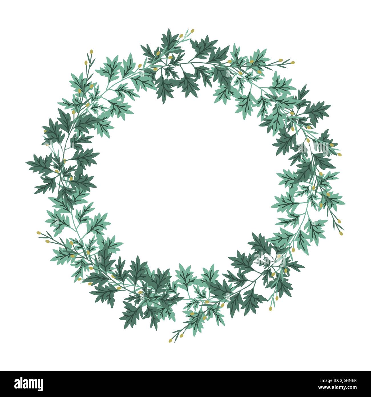 Decorative vector simple floral frame Stock Vector Image & Art - Alamy