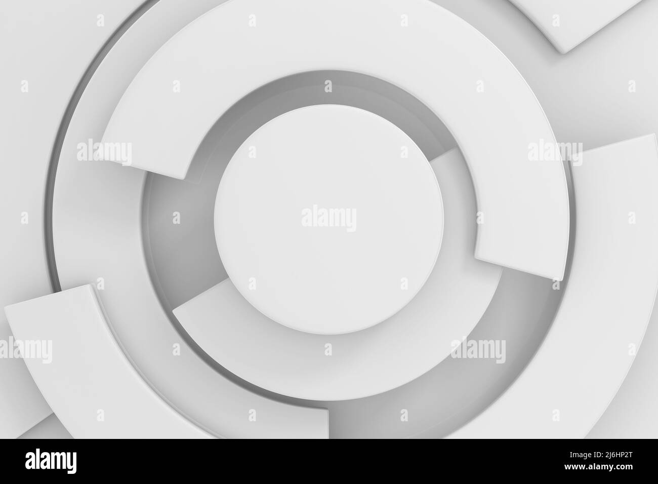 abstract background. circle parts rotation. 3D illustration Stock Photo ...