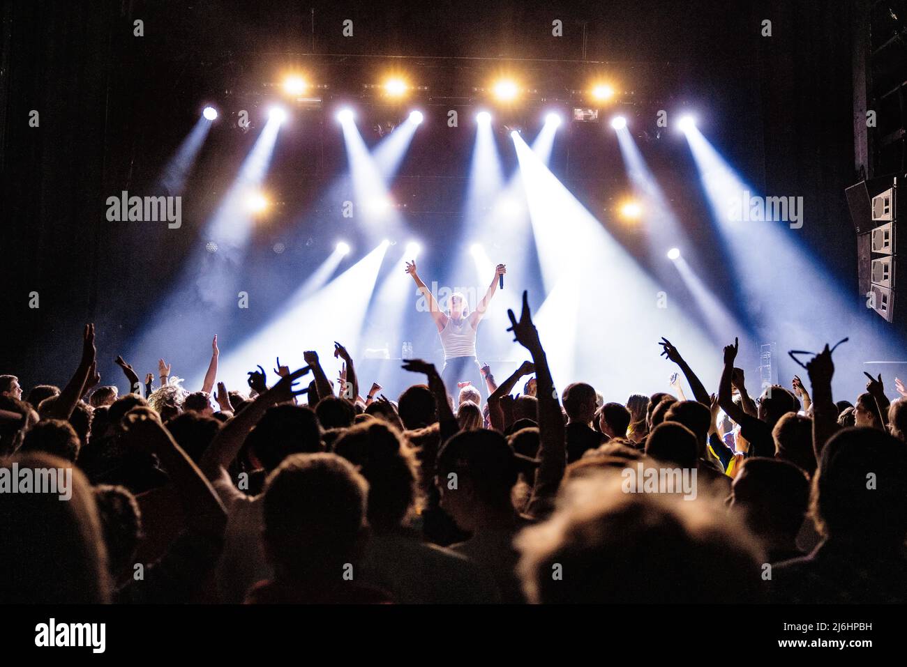 Copenhagen, Denmark. 01st, May 2022. The Estonian rapper Tommy Cash  performs a live concert at VEGA