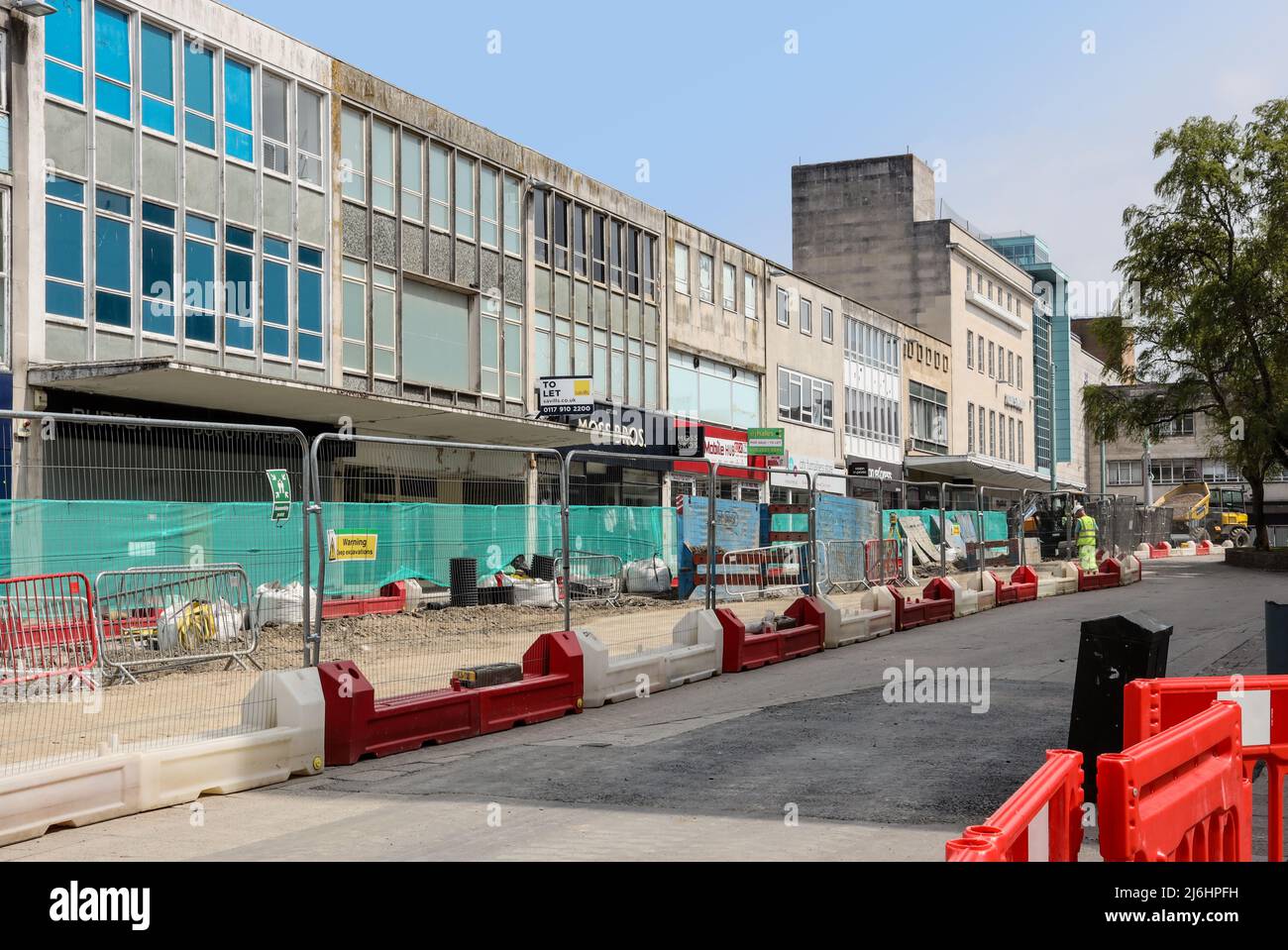 Empty shops, barriers and builders abound in New Street
