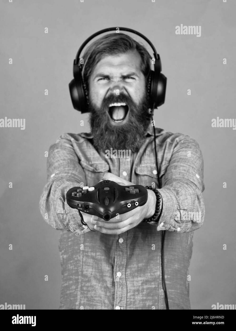 Video games relax playing console Black and White Stock Photos & Images Alamy
