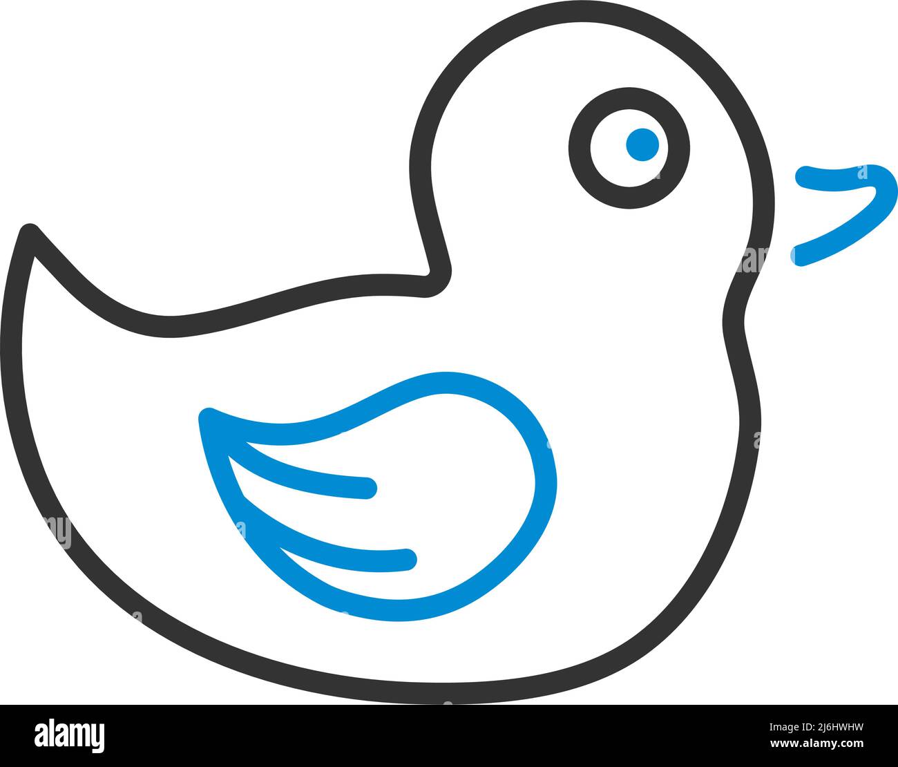 Bath Duck Icon Editable Bold Outline With Color Fill Design Vector Illustration Stock Vector Image Art Alamy