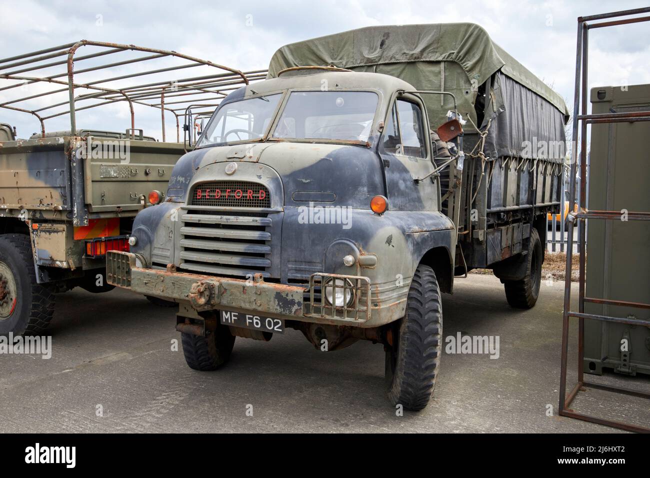 old british army bedford rl truck lorry Stock Photo