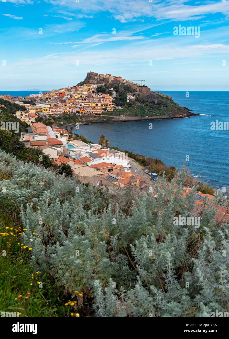View of Castelsardo, Sardinia, Italy Stock Photo