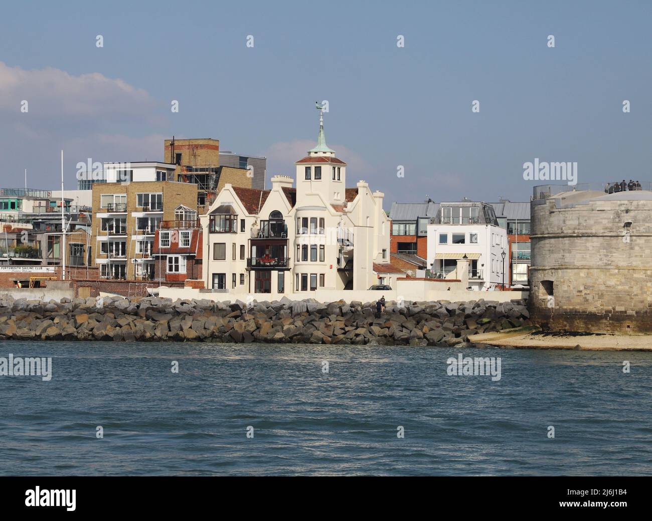 Tower House, Old Portsmouth. Home of William Lionel Wyllie, Marine Artist from 1906 until 1931 Stock Photo