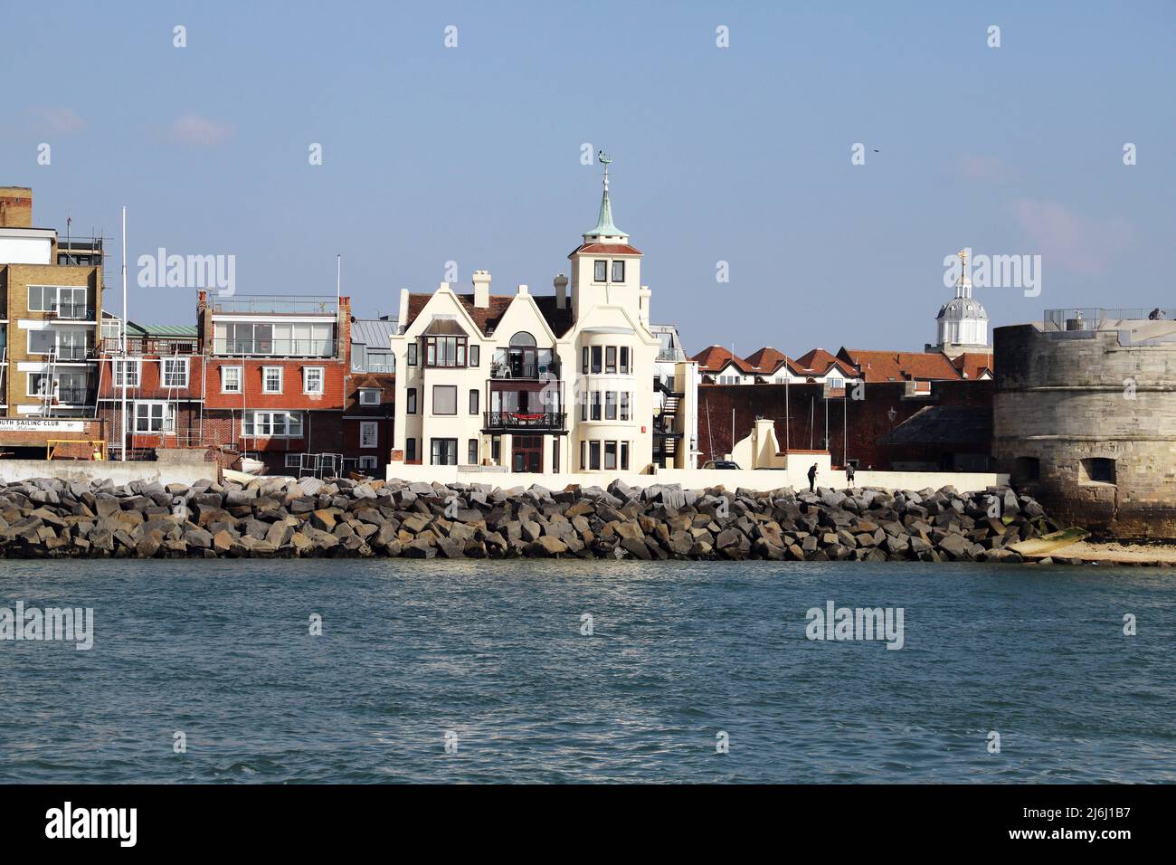 Tower House, Old Portsmouth. Home of William Lionel Wyllie, Marine Artist from 1906 until 1931 Stock Photo