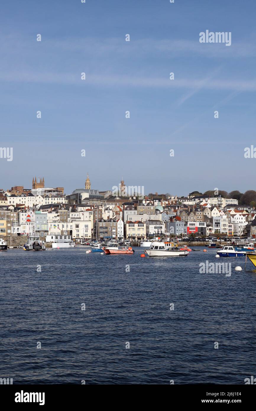 St Peter Port, Guernsey, Channel Islands Stock Photo