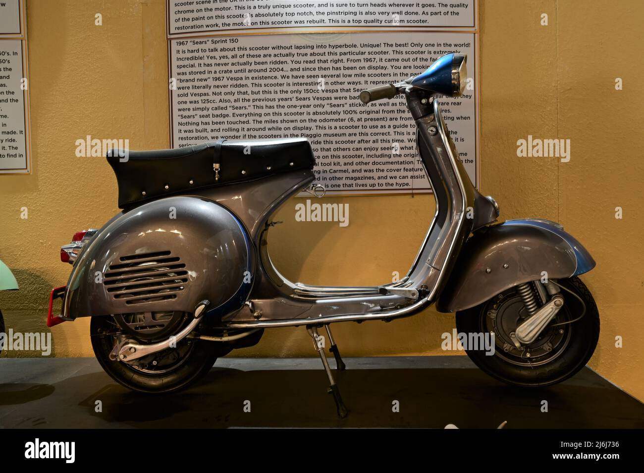 A Vespa Italian scooter Stock Photo - Alamy