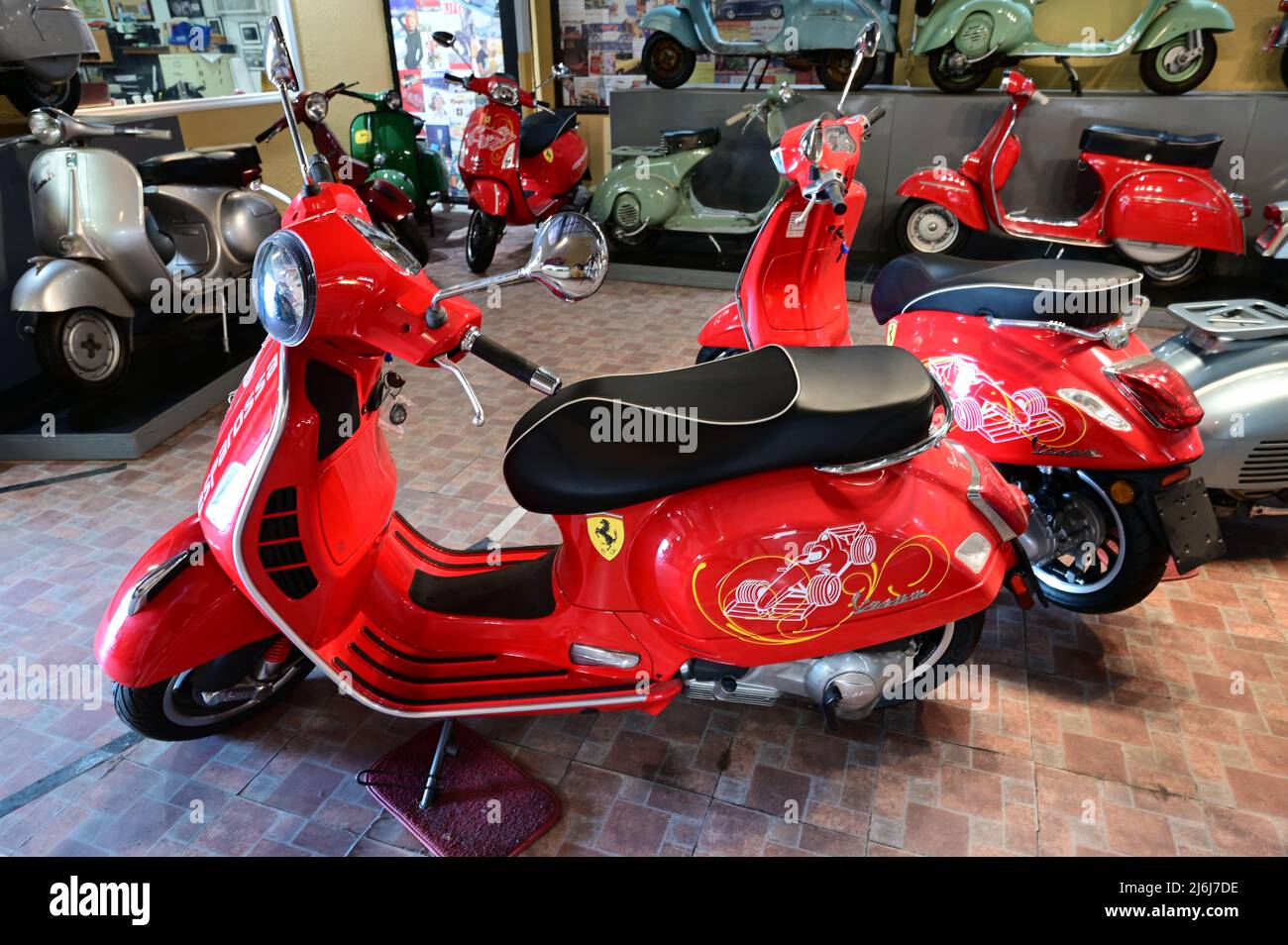 A Vespa Italian scooter Stock Photo Alamy