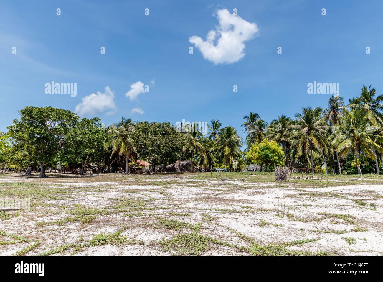Coastal landscape of Ndao Island (Pulau Ndao  or Rai Dhao), East Nusa Tenggara province, Indonesia Stock Photo