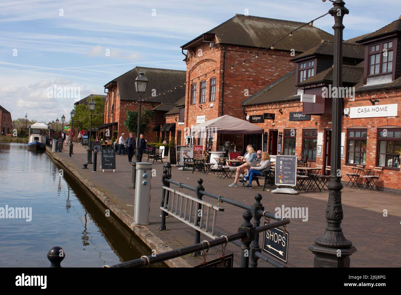 Barton Marina Staffordshire UK Stock Photo Alamy