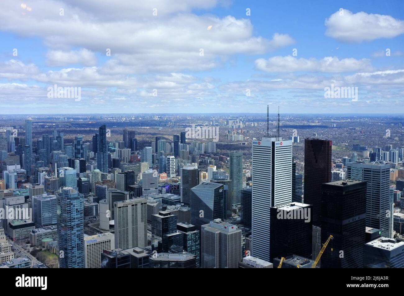 View of the city of Toronto from the CN Tower Stock Photo