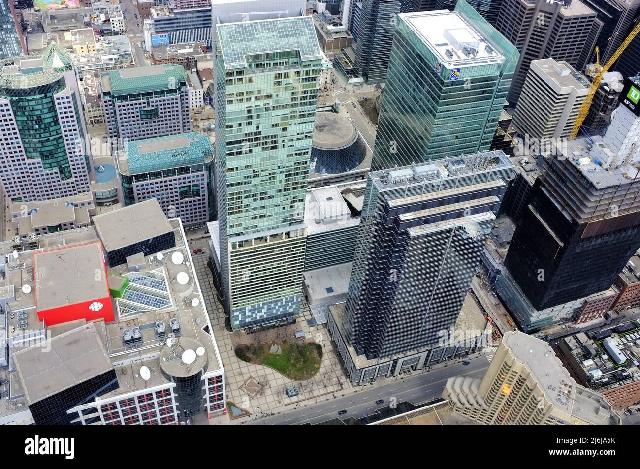 Buildings in Downtown Toronto as seen from the CN Tower Stock Photo - Alamy