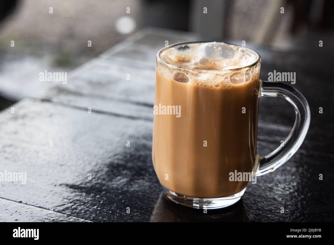 Teh Tarik, is infused black tea with milk served in thick froth. Popular drinks in Malaysia