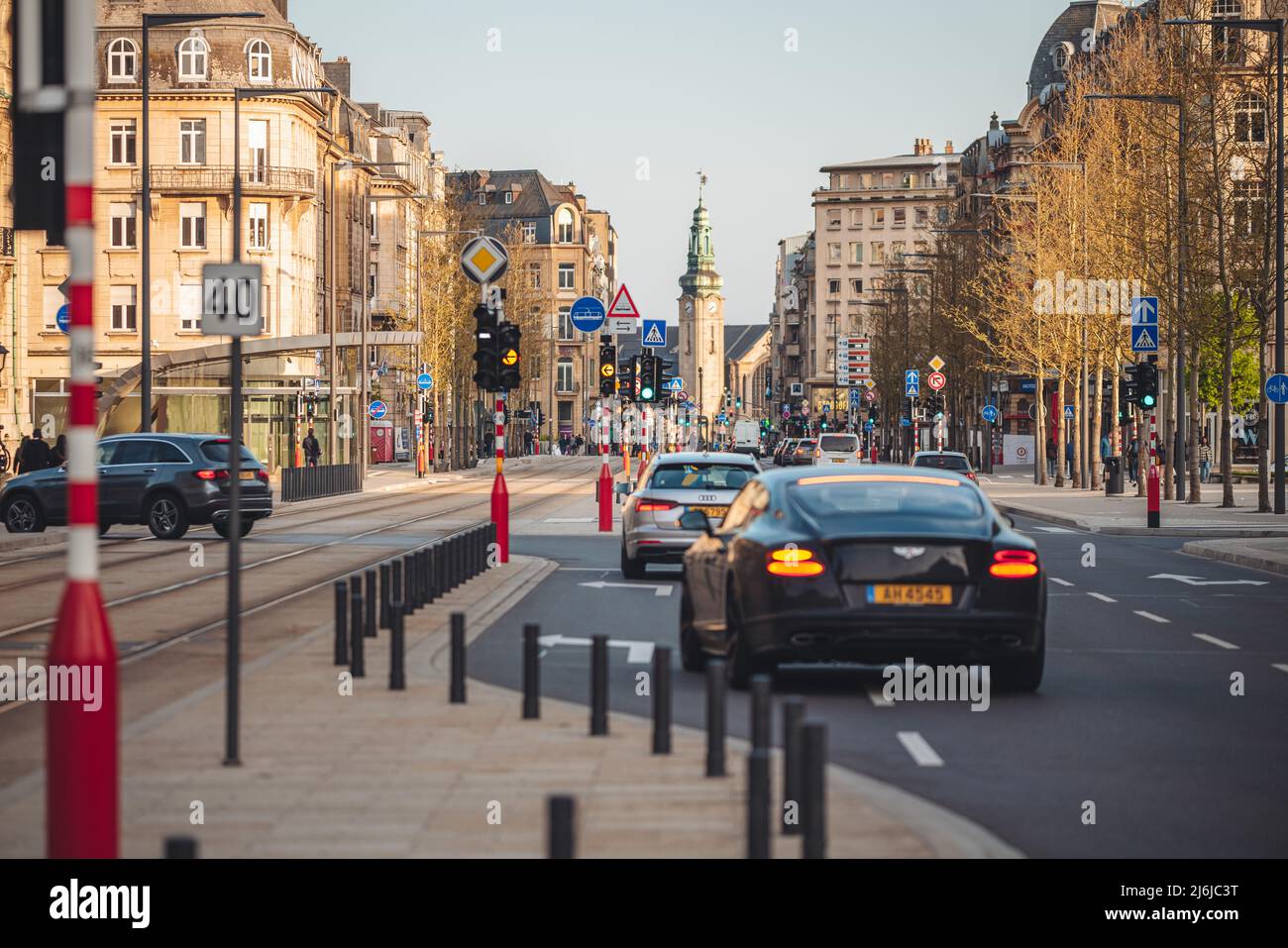 Luxembourg/April 2022: street life in the capital city Stock Photo - Alamy