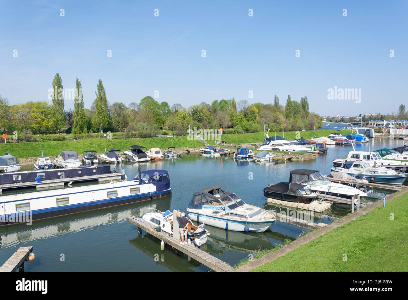 Leisure marinas boats moored in thames ditton marina surrey long hires