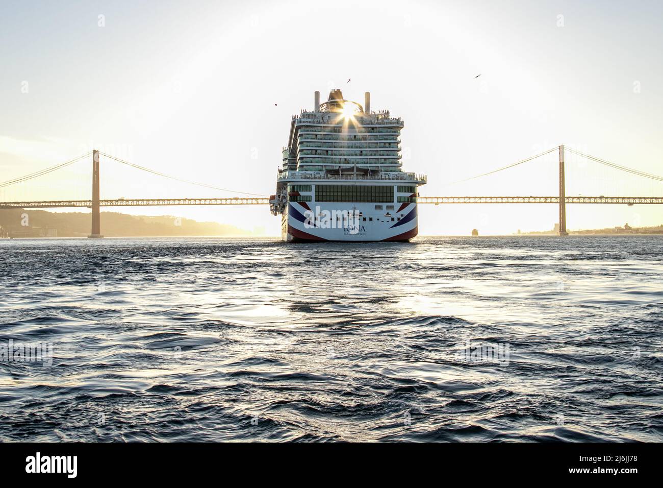 Iona Southampton Cruise Ship Stock Photo