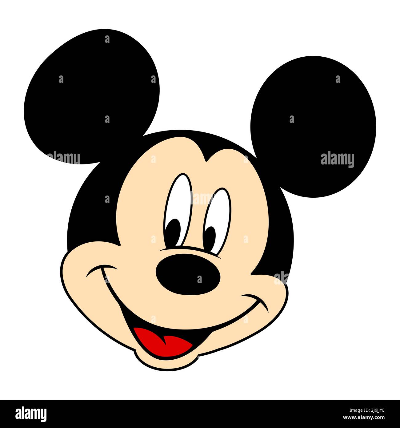 Vinnytsia, Ukraine - May 2, 2022: Face of Mickey Mouse character. Vector  illustration isolated on white background Stock Vector Image & Art - Alamy