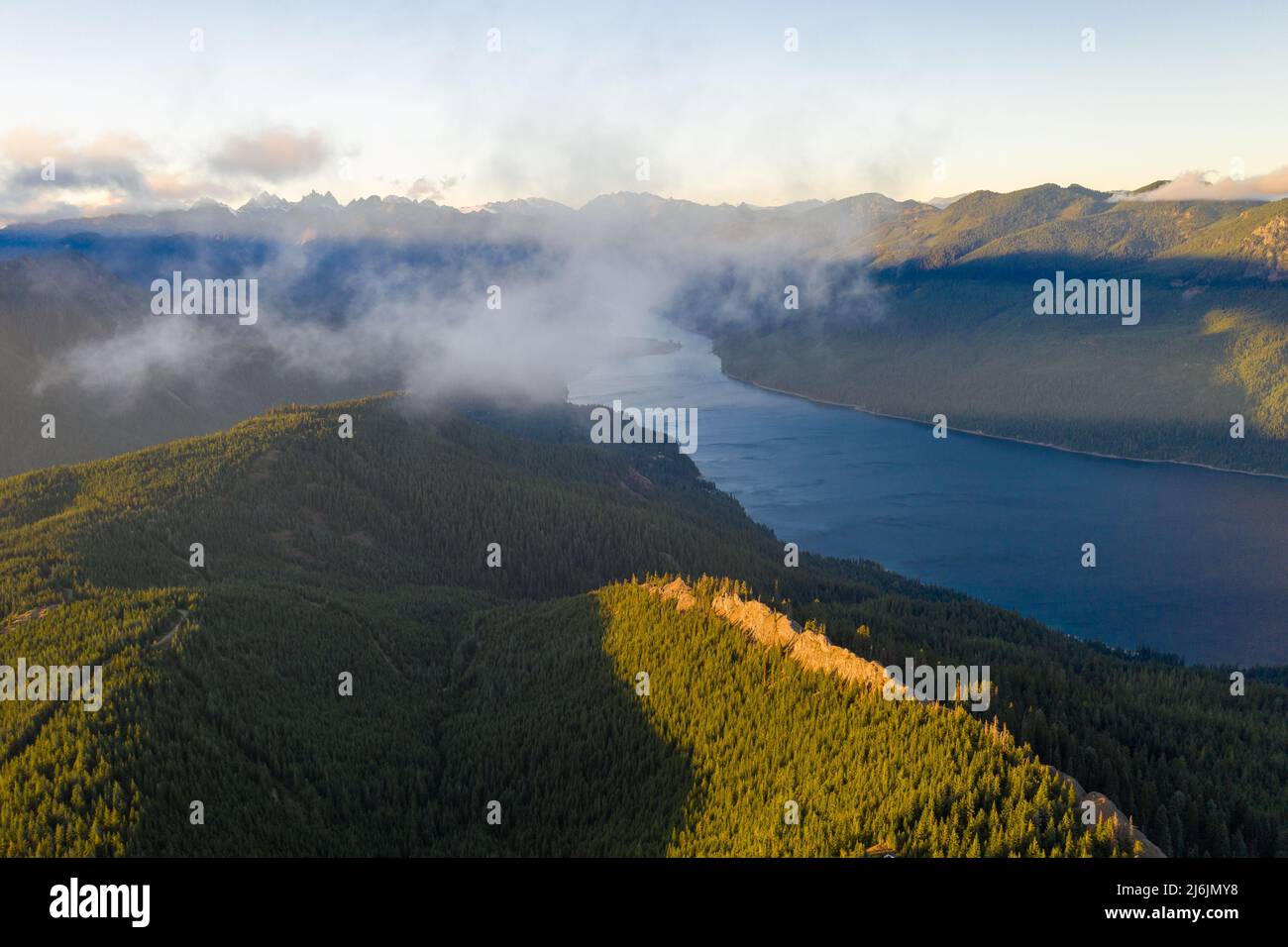 Amabilis Mountain is a mountain in Washington State Stock Photo