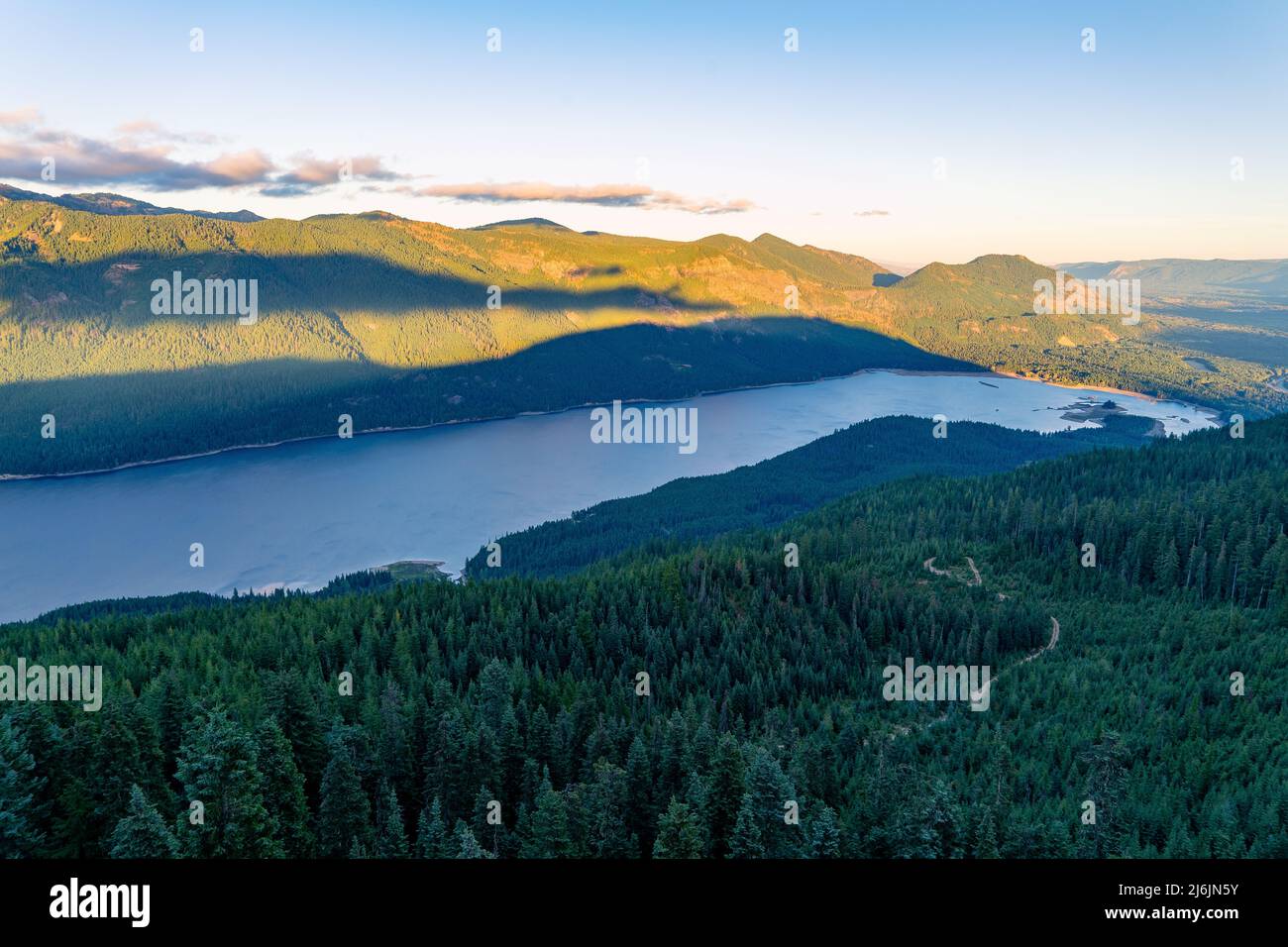 Amabilis Mountain is a mountain in Washington State Stock Photo