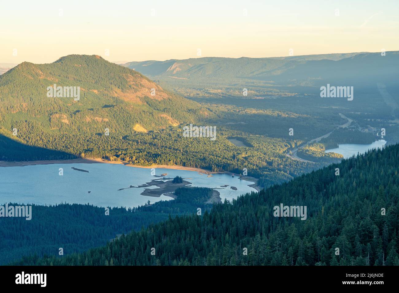 Amabilis Mountain is a mountain in Washington State Stock Photo