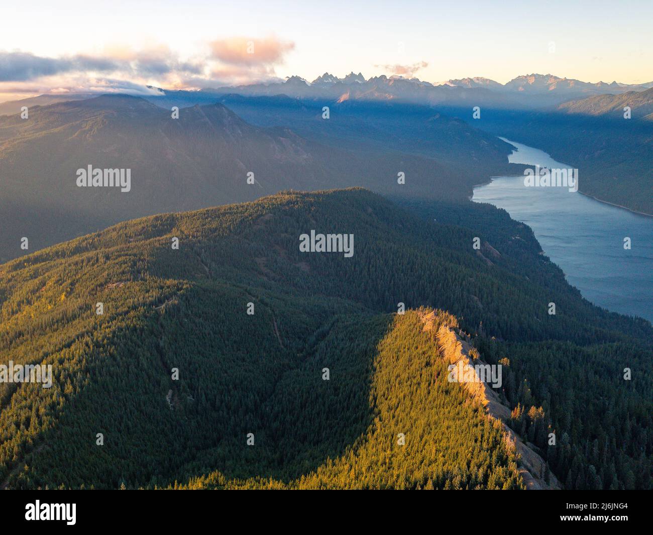 Amabilis Mountain is a mountain in Washington State Stock Photo