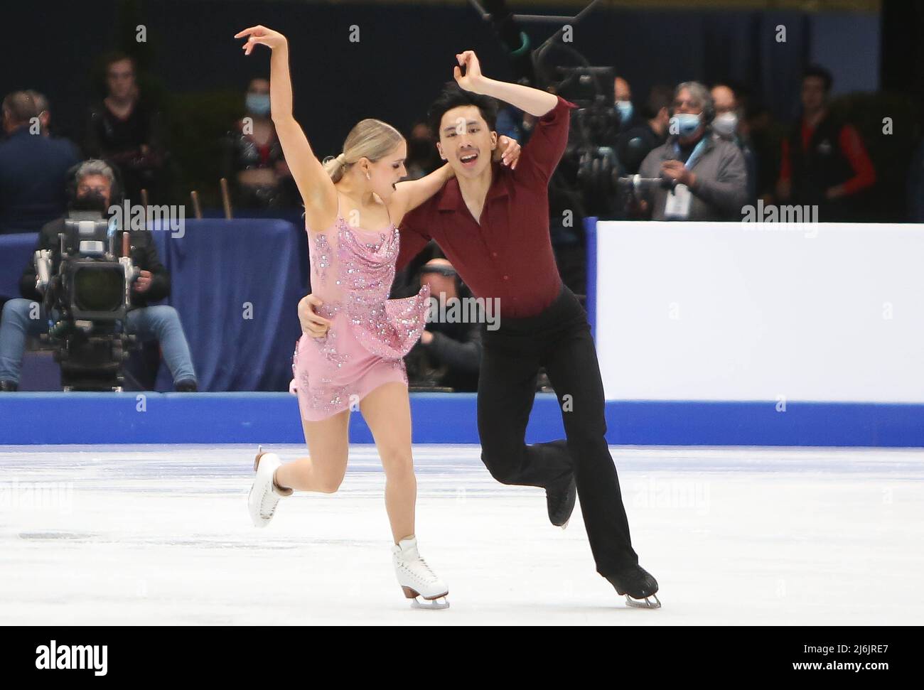 Holly HARRIS / Jason CHAN of Australie during the ISU World Figure