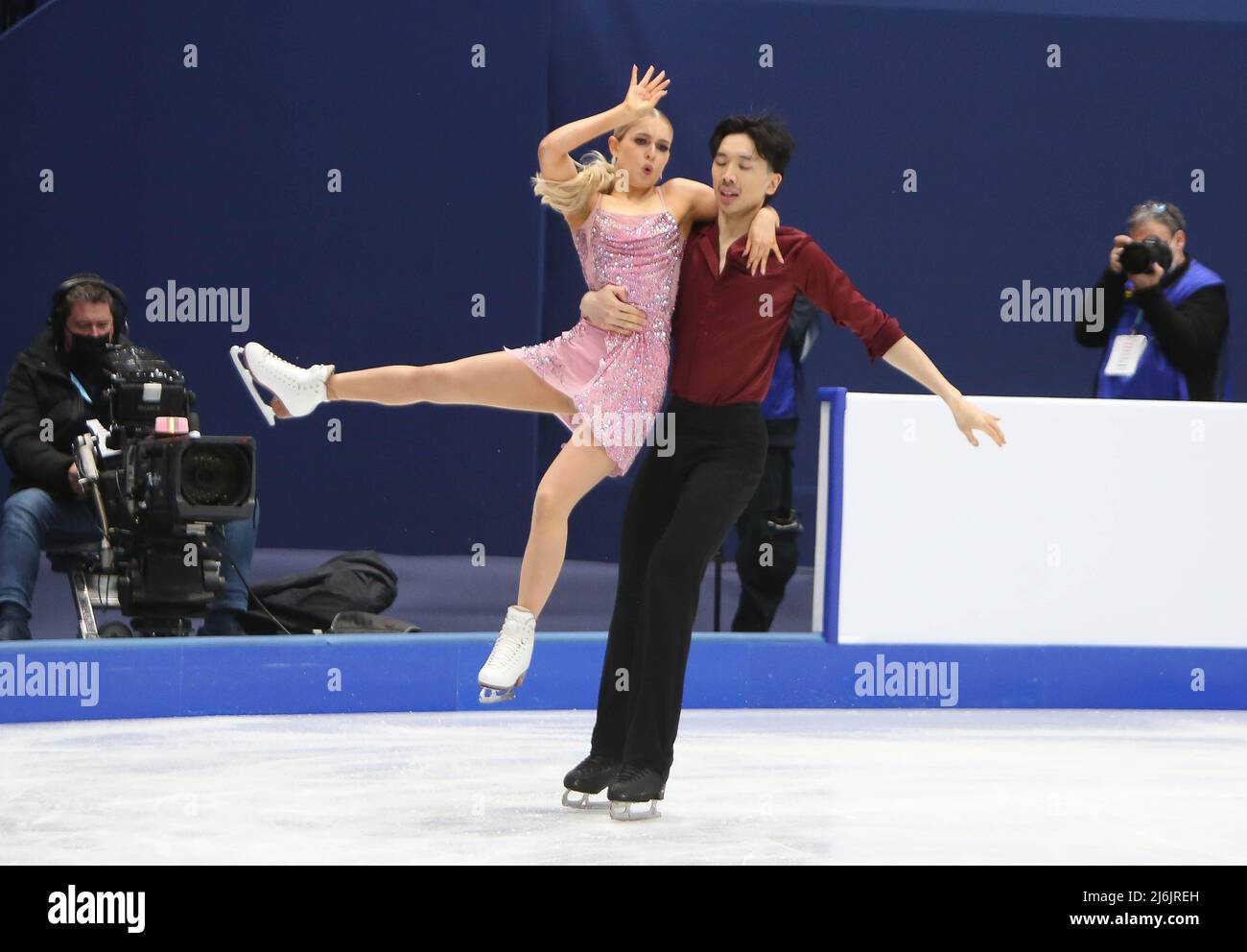 Holly HARRIS / Jason CHAN of Australie during the ISU World Figure