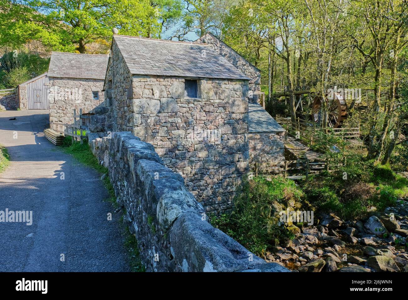 The Mill at Boot village, Eskdale, Lake District, Cumbria Stock Photo