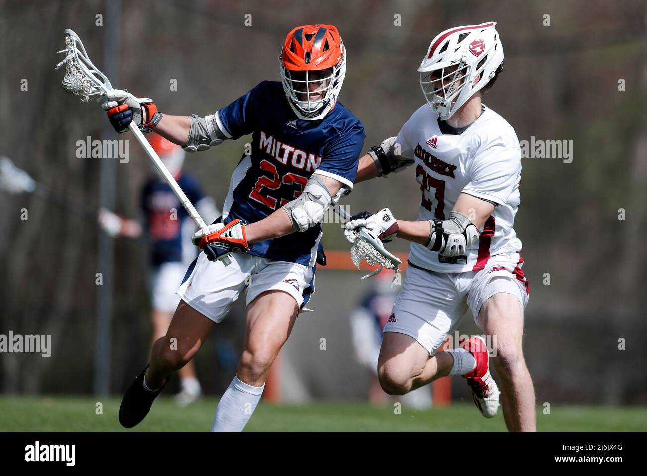 American High School Men's Lacrosse Stock Photo Alamy