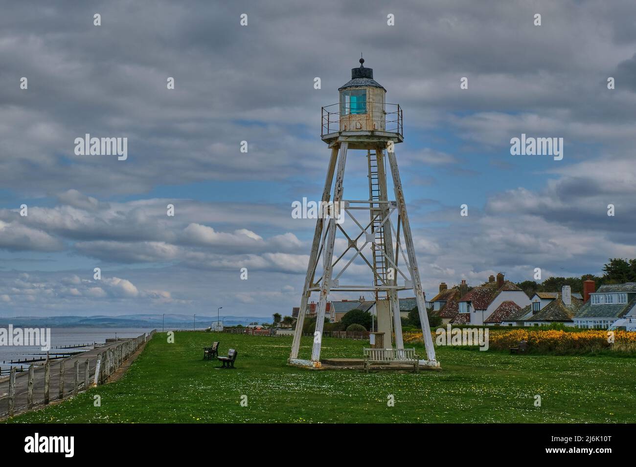 Cote Lighthouse, Silloth, Cumbria Stock Photo