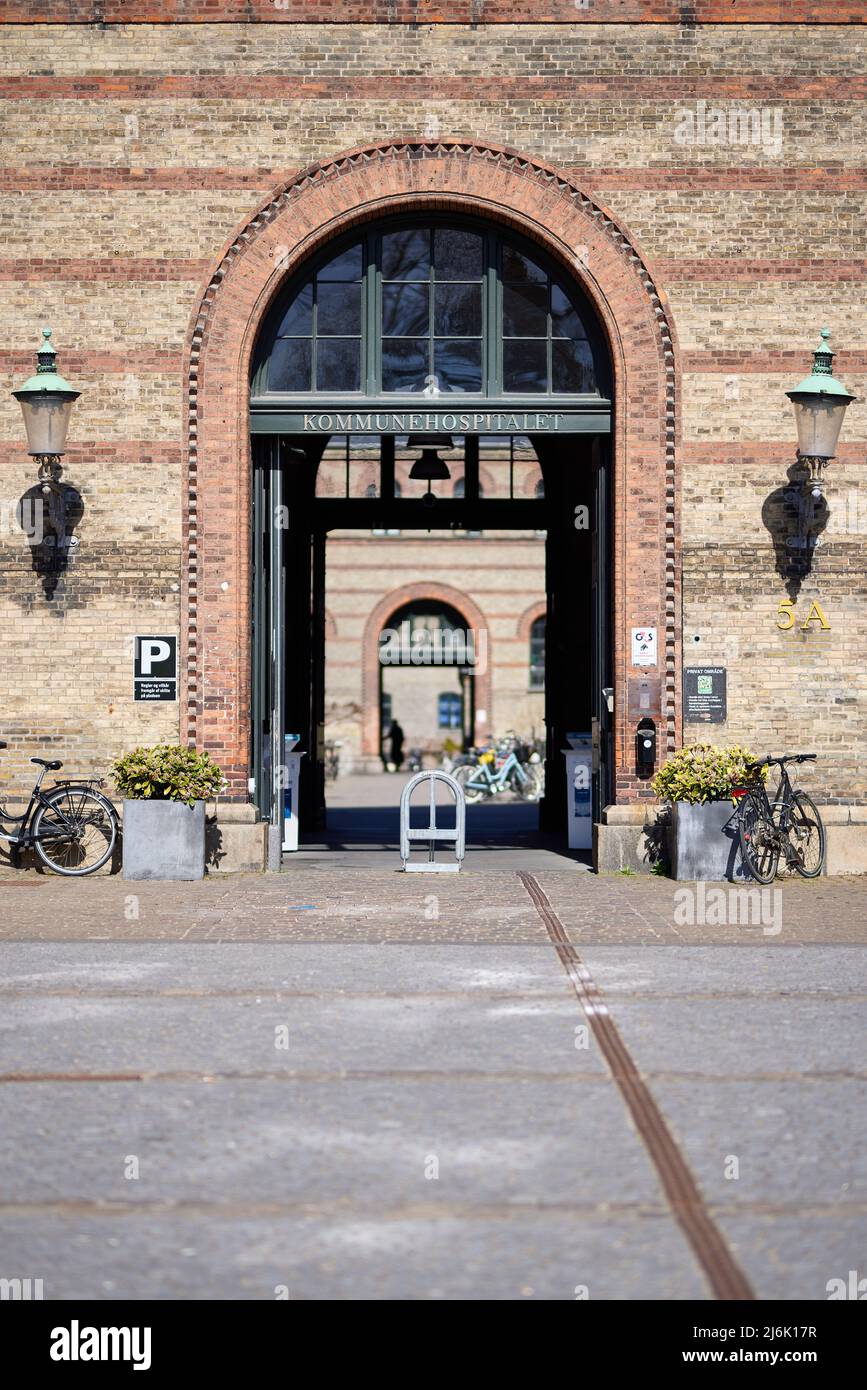 Centre for Health and Society (CSS), City Campus, University of Copenhagen (former Copenhagen Municipal Hospital building); Denmark Stock Photo