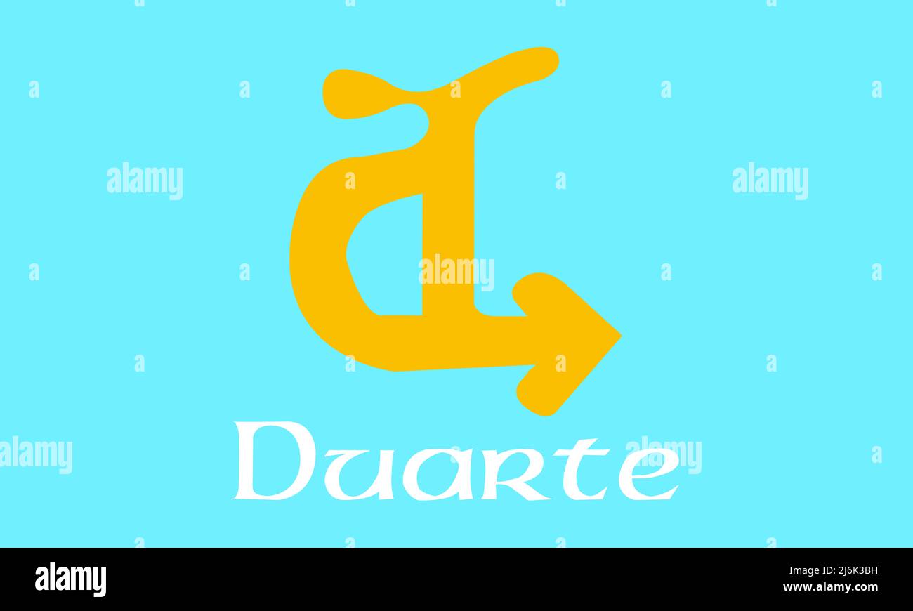 The flag of the city of Duarte California USA Stock Photo Alamy