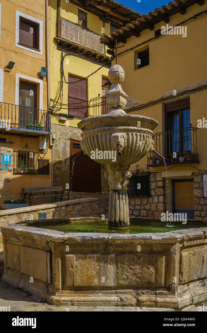 Pastrana Fountain in Guadalajara. Spain Stock Photo
