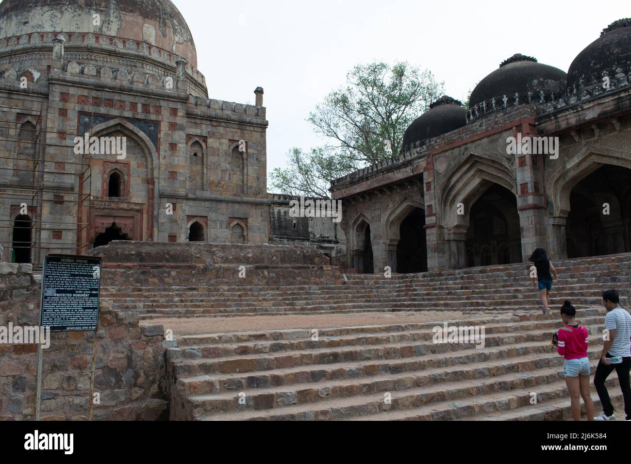 Building at Lodhi garden which is known as Bara Gumbad. Stock Photo