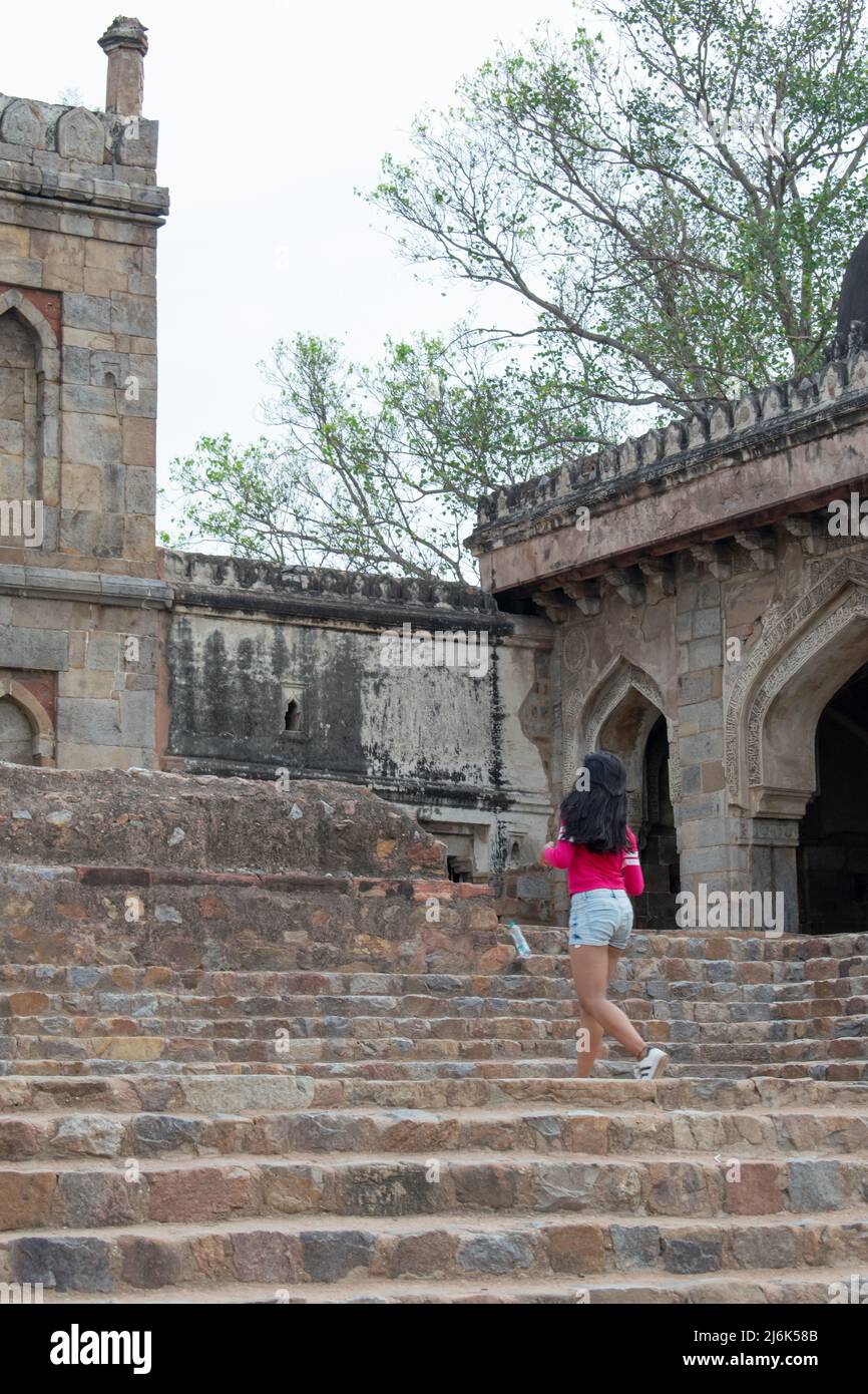 Building at Lodhi garden which is known as Bara Gumbad. Stock Photo