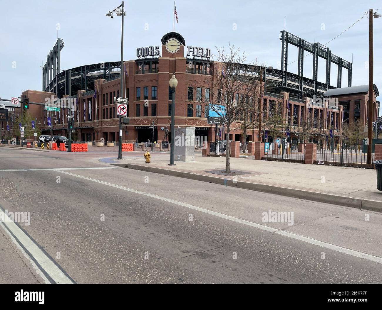 Coors Field home of the MLB Denver Rockies baseball team in Denver, Co Stock Photo