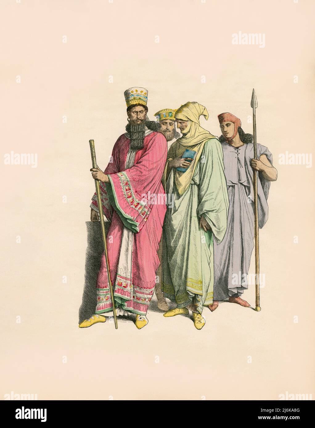 Fashion, historical clothes in Persia, illustration, Iran Stock Photo -  Alamy