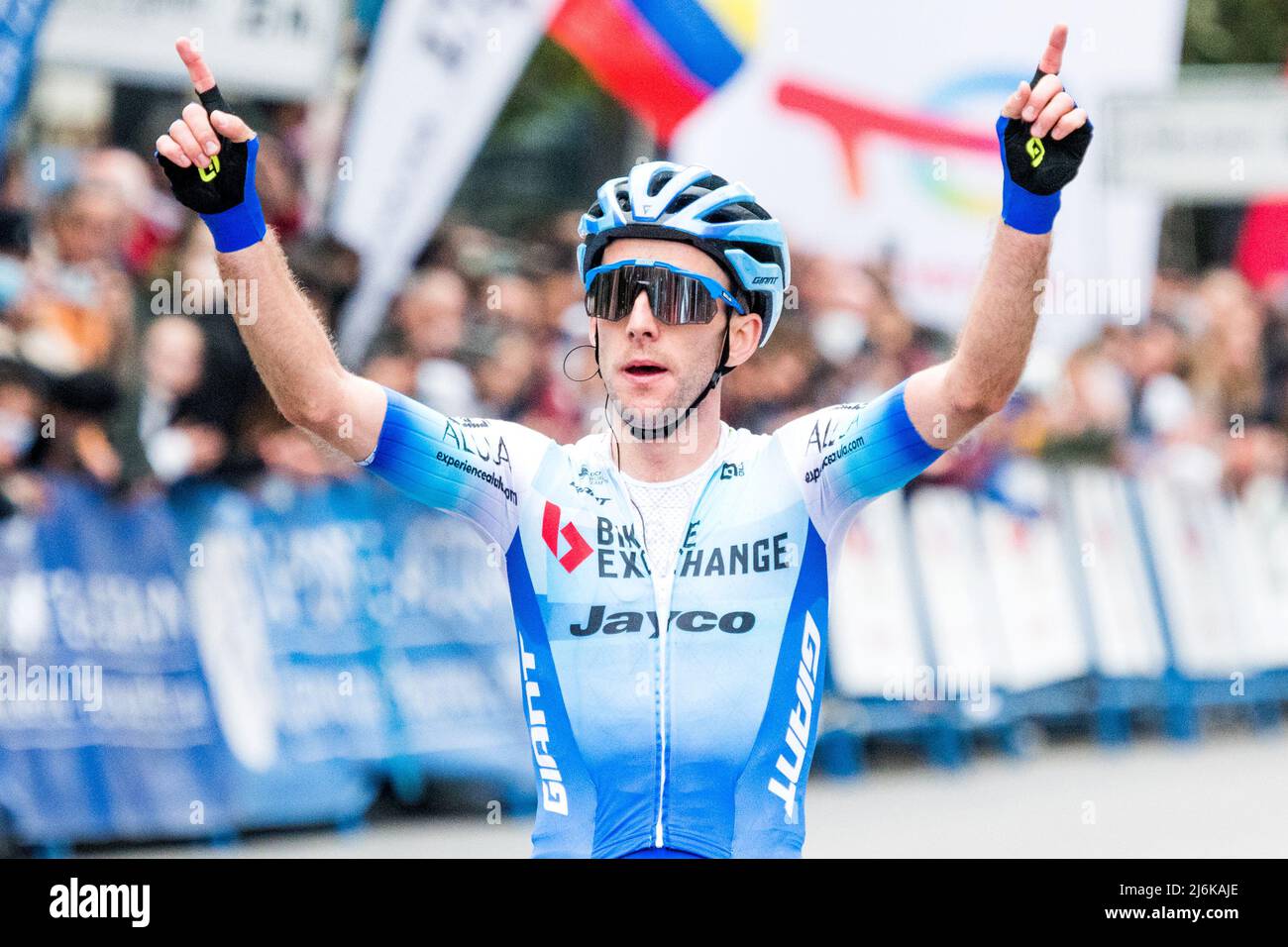 Oviedo, Spain. 1st May, 2022. Simon Yates (Team BikeExchange Jayco