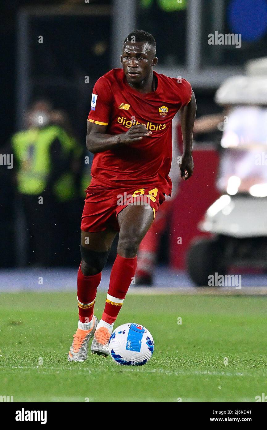 Stadio Olimpico, Rome, Italy; 1st May 2022; Serie A football match  2021-2022 , AS Roma versus Bologna FC; Felix Afena-Gyan of AS Roma Stock  Photo - Alamy