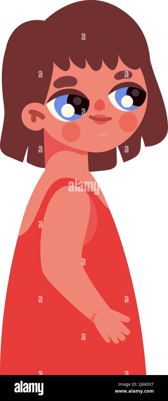 cute girl illustration Stock Vector Image & Art - Alamy